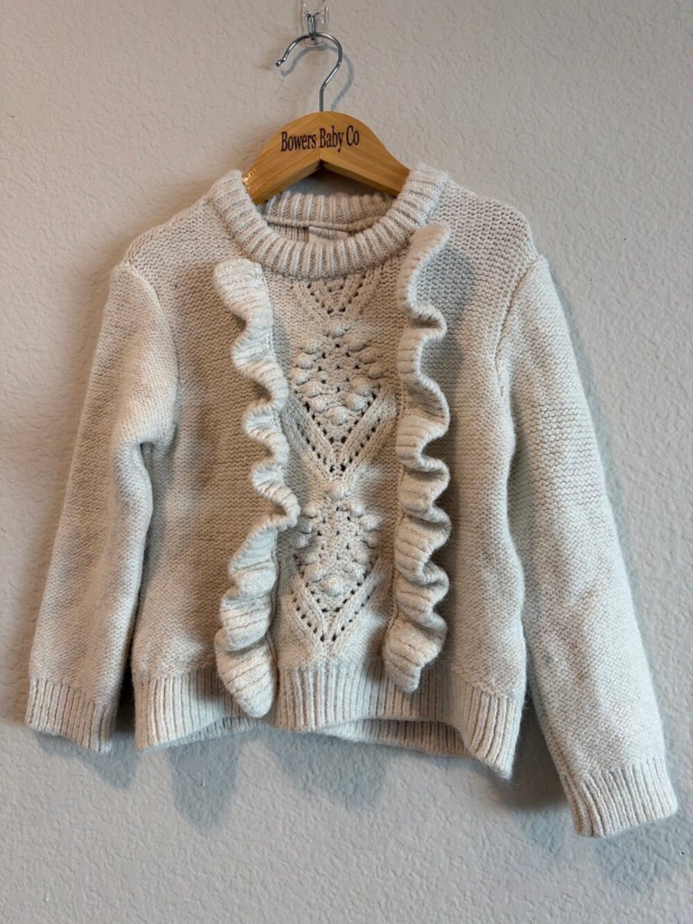 Zara Ruffle Knit Sweater 4/5